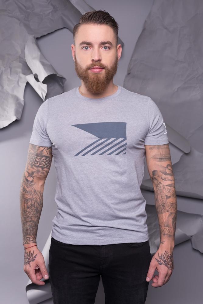 T-shirt men - Melange Grey